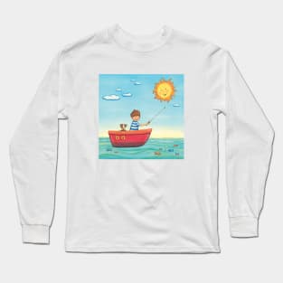 Fishing Boy Long Sleeve T-Shirt